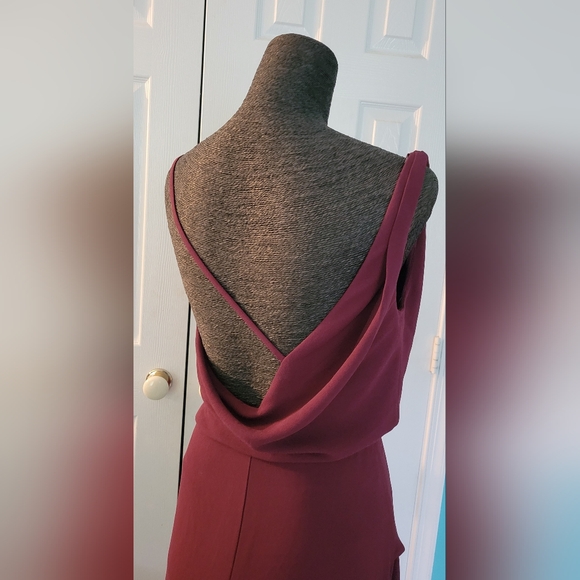 Vera Wang Bridal collection wine colored size 8 formal dress - Picture 6 of 16